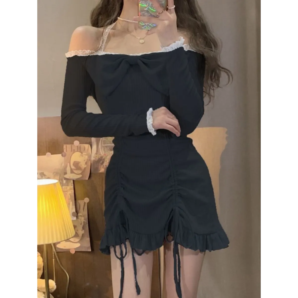 Korean Style Ruffled Lolita Dress - All Dresses - Shirts & Tops - 5 - 2024