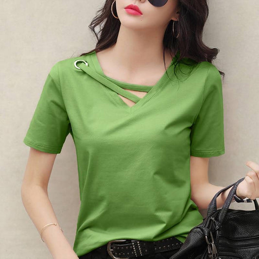 Korean Summer T-Shirt - T-Shirts - Shirts & Tops - 1 - 2024