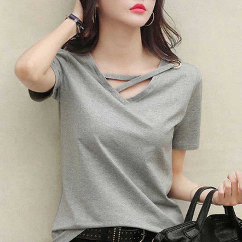 Korean Summer T-Shirt - Grey / XXL - T-Shirts - Shirts & Tops - 13 - 2024