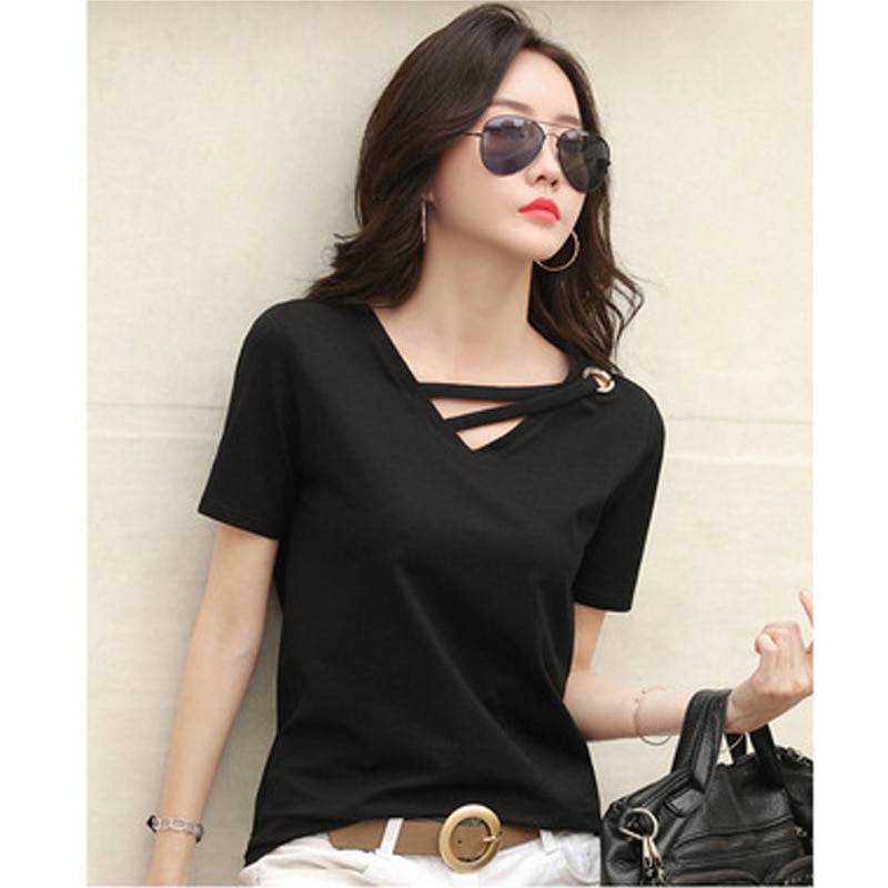 Korean Summer T-Shirt - Black / XXL - T-Shirts - Shirts & Tops - 17 - 2024