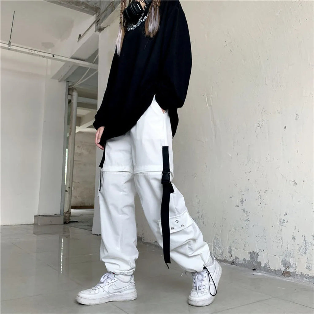 Korean Techwear Cargo Pants - Bottoms - 3