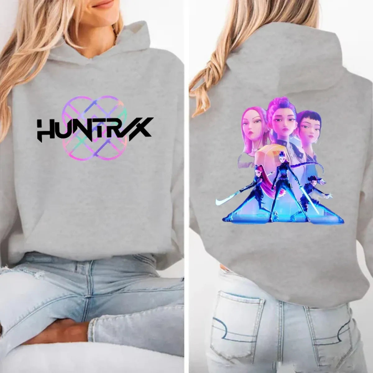 Kpop Anime Demon Hunter Graphic Hoodie - Anime - Hoodie - 8