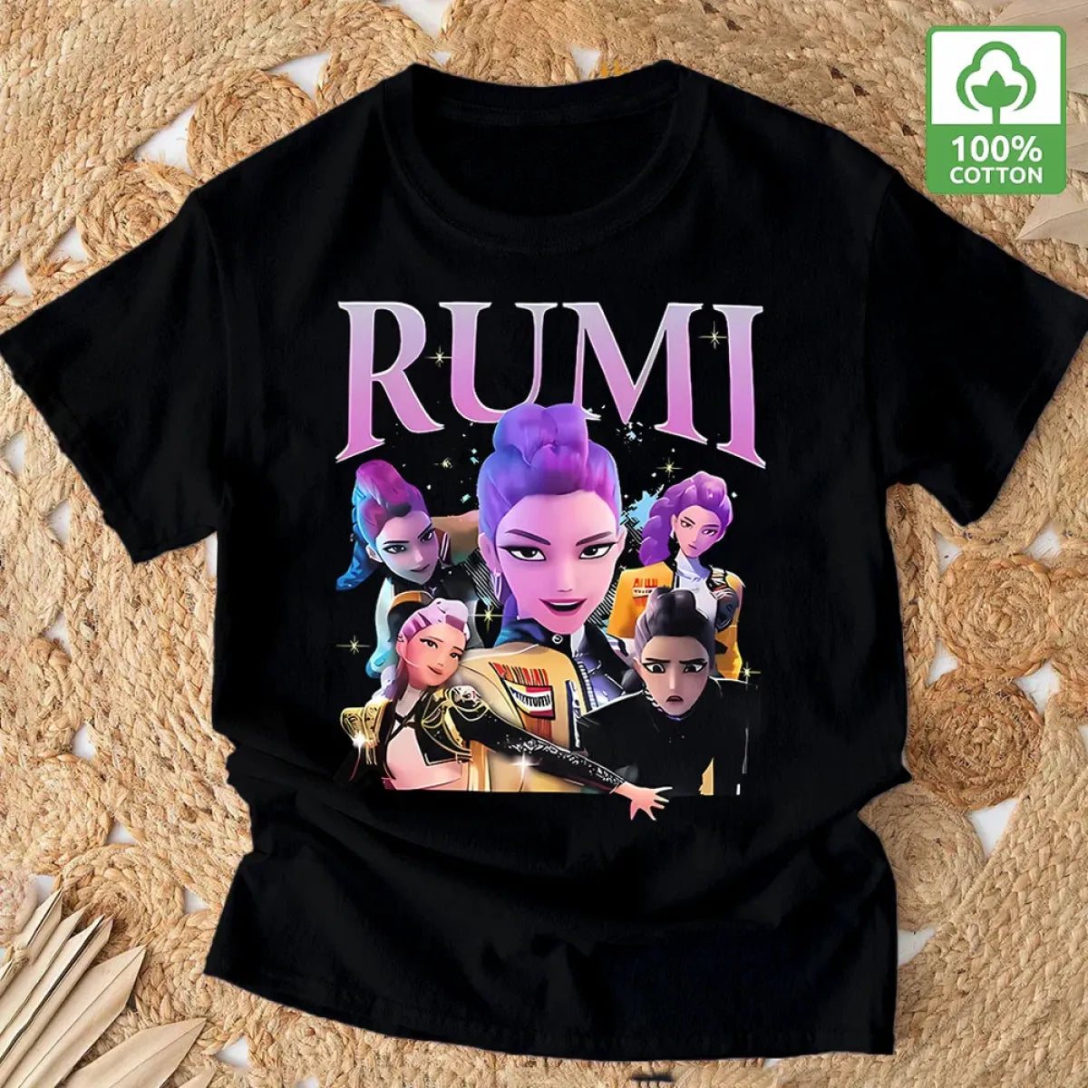kpop demon hunter Rumi graphic tee bold cartoon – Kawaii Stop