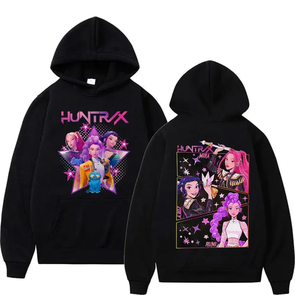 KPop Demon Hunters Huntrax Oversized Hoodie - Hoodies & Sweatshirts - Hoodie - 1