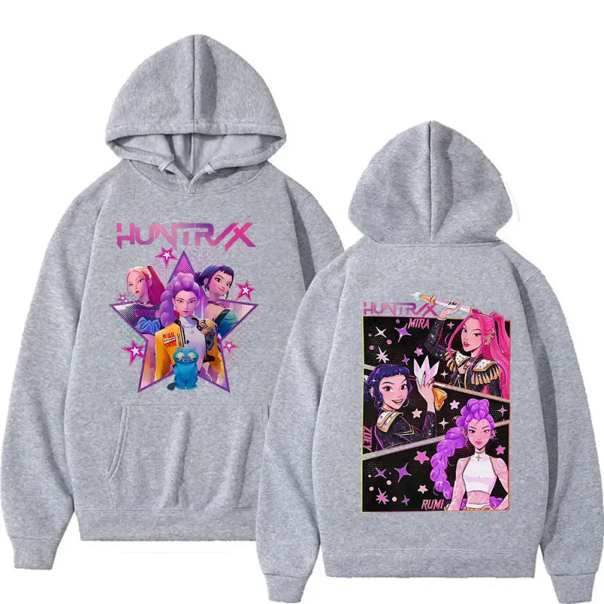 KPop Demon Hunters Huntrax Oversized Hoodie - Hoodies & Sweatshirts - Hoodie - 7
