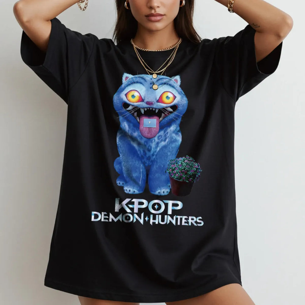 KPop Demon Hunters Tiger Graphic T-Shirt - T-Shirts - T-Shirt - 1