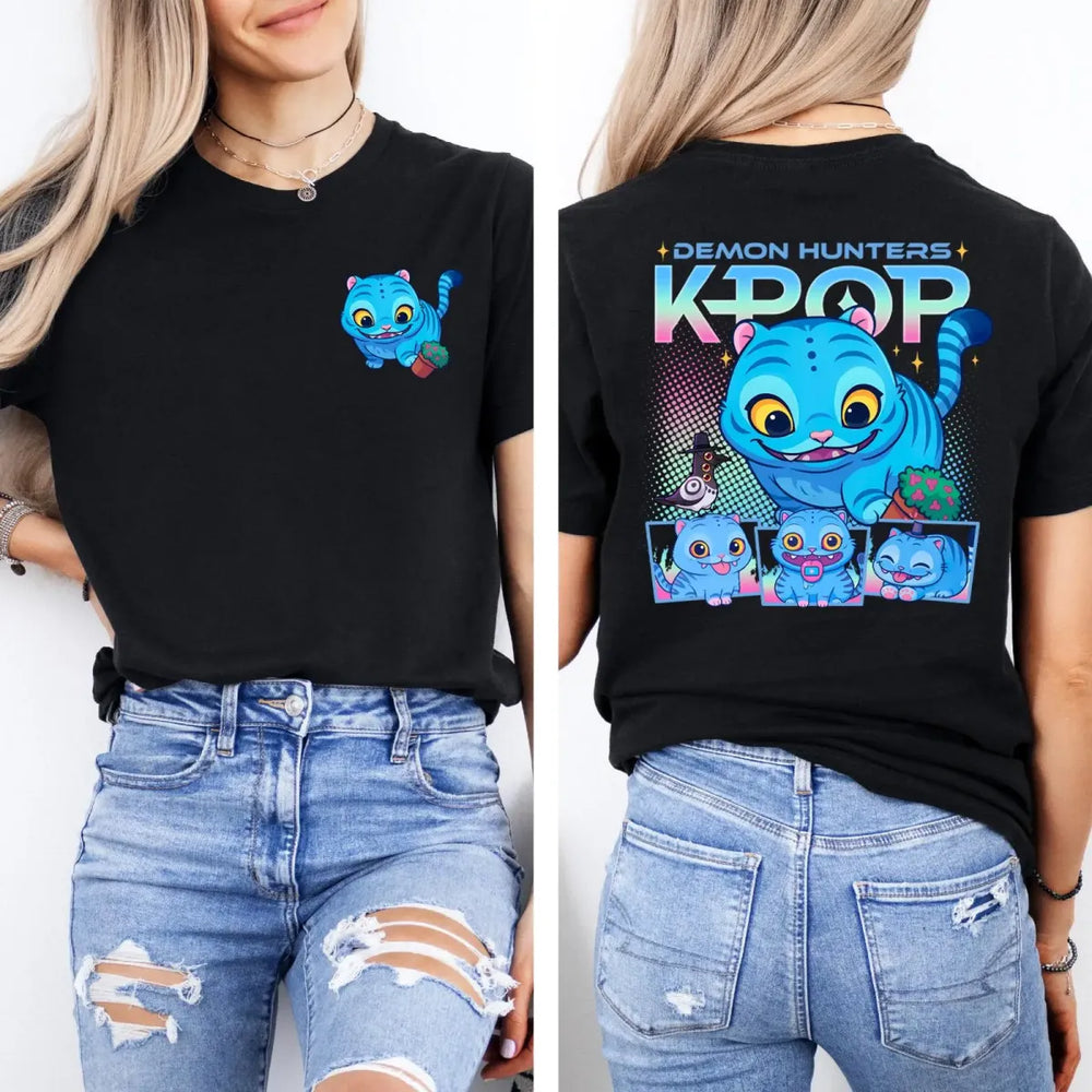 KPop Demon Hunters Tiger Graphic Tee - T-Shirts - T-Shirt - 1