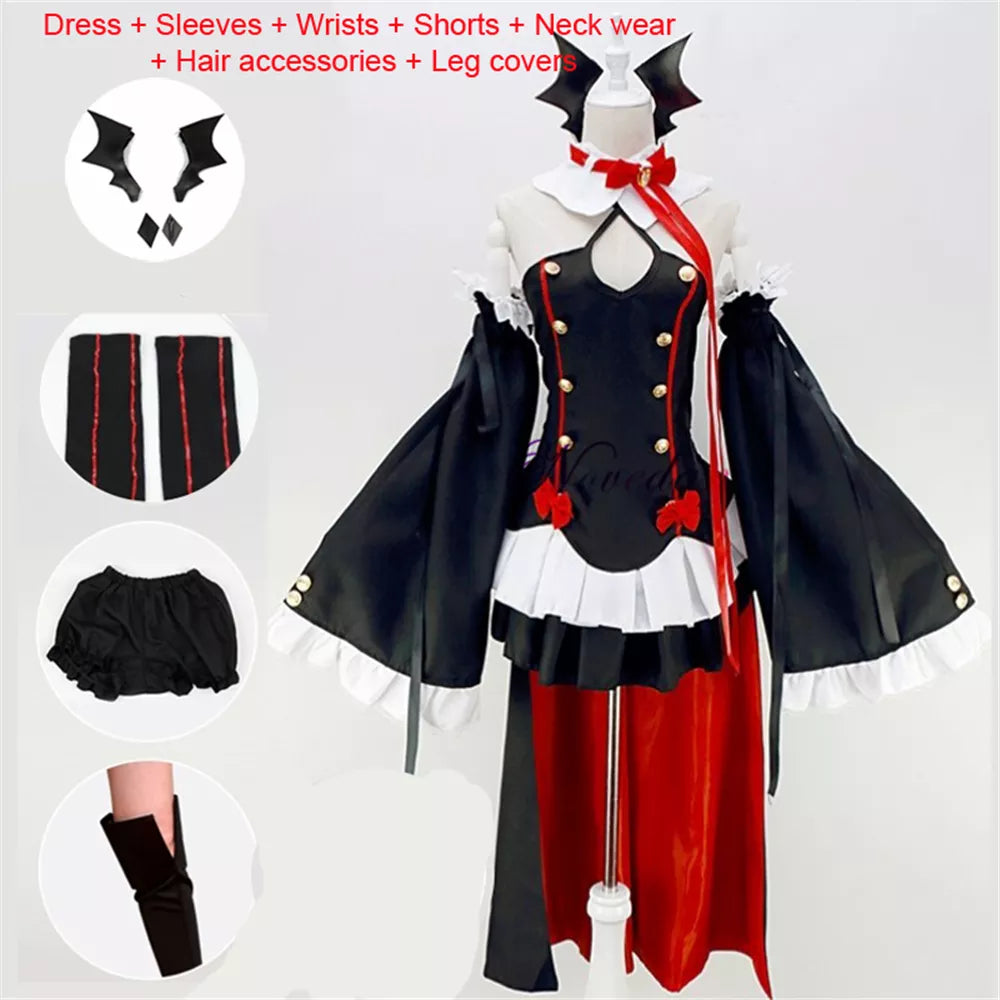 Krul Tepes Cosplay Costume - Seraph Of The End Owari no Seraph - Costume / S / Owari No Seraph - Anime - Costumes - 8