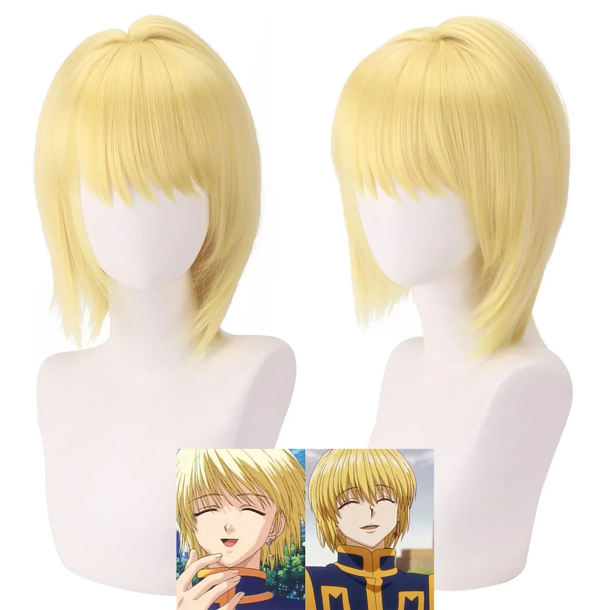 Kurapika Cosplay Costume – Hunter x Hunter Outfit with Wig & Chains - S / Wig Only - Anime - Costumes - 2024 - 7