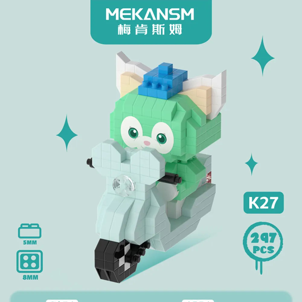 Sanrio Kuromi Building Block Toy - Gelatoni 297 PCS / No Box - Anime - Dolls Playsets & Toy Figures - 26 - 2024