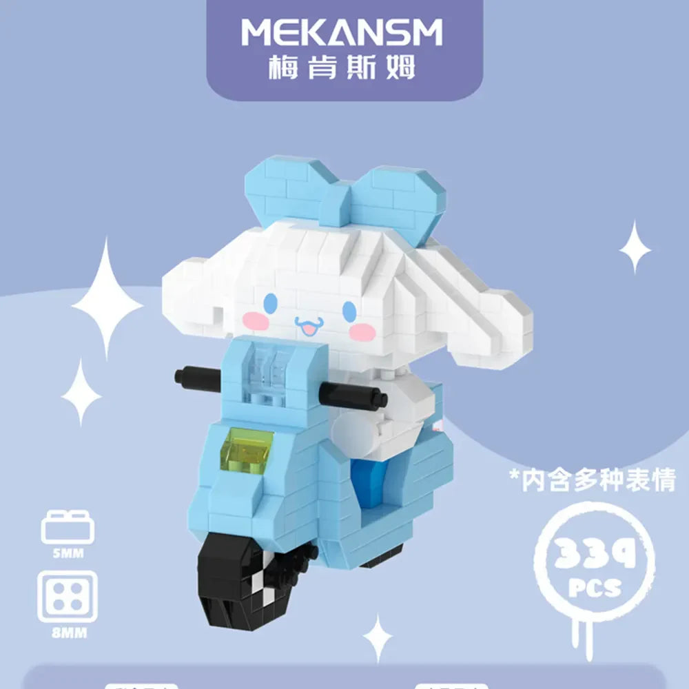 Sanrio Kuromi Building Block Toy - Cinnamoroll 339PCS / No Box - Anime - Dolls Playsets & Toy Figures - 29 - 2024