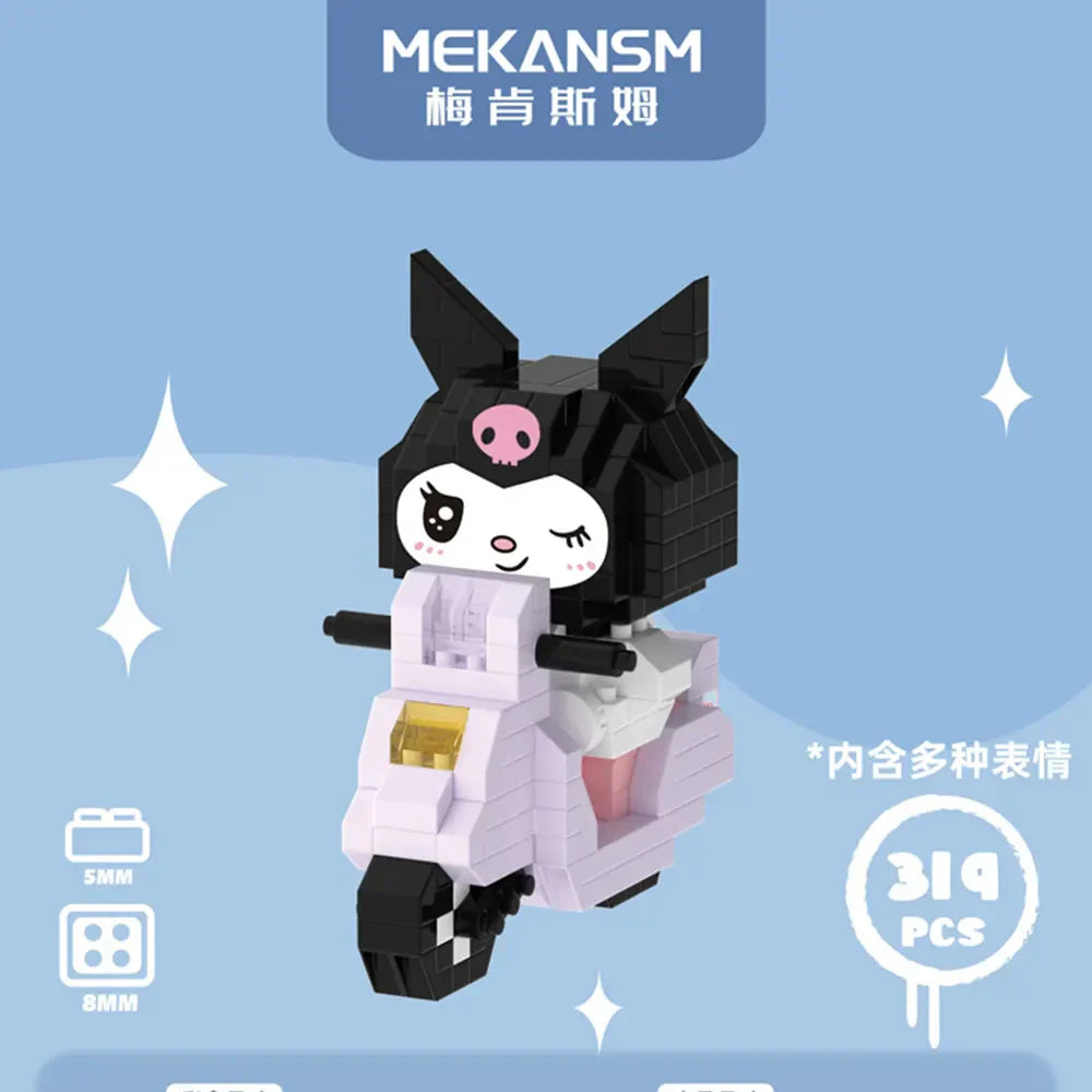 Sanrio Kuromi Building Block Toy - Kuromi 319PCS / No Box - Anime - Dolls Playsets & Toy Figures - 31 - 2024