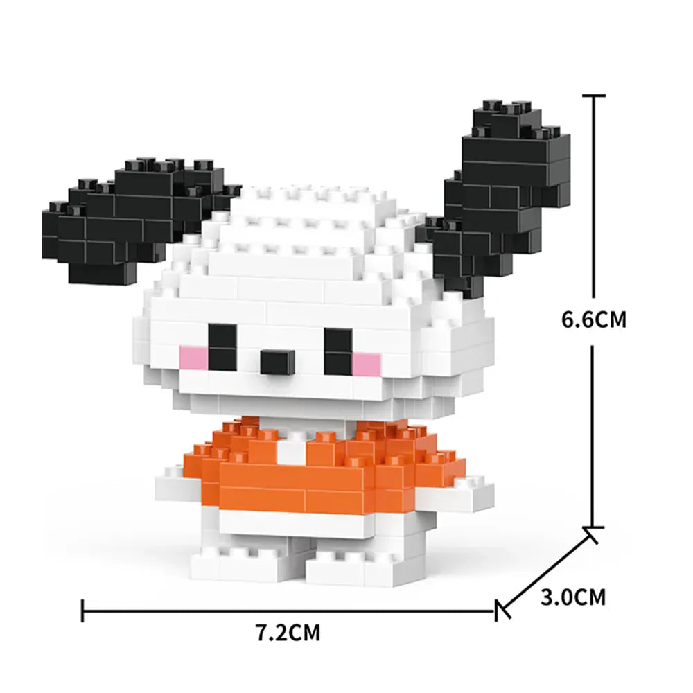 Sanrio Kuromi Building Block Toy - Pochacco 128PCS / No Box - Anime - Dolls Playsets & Toy Figures - 41 - 2024