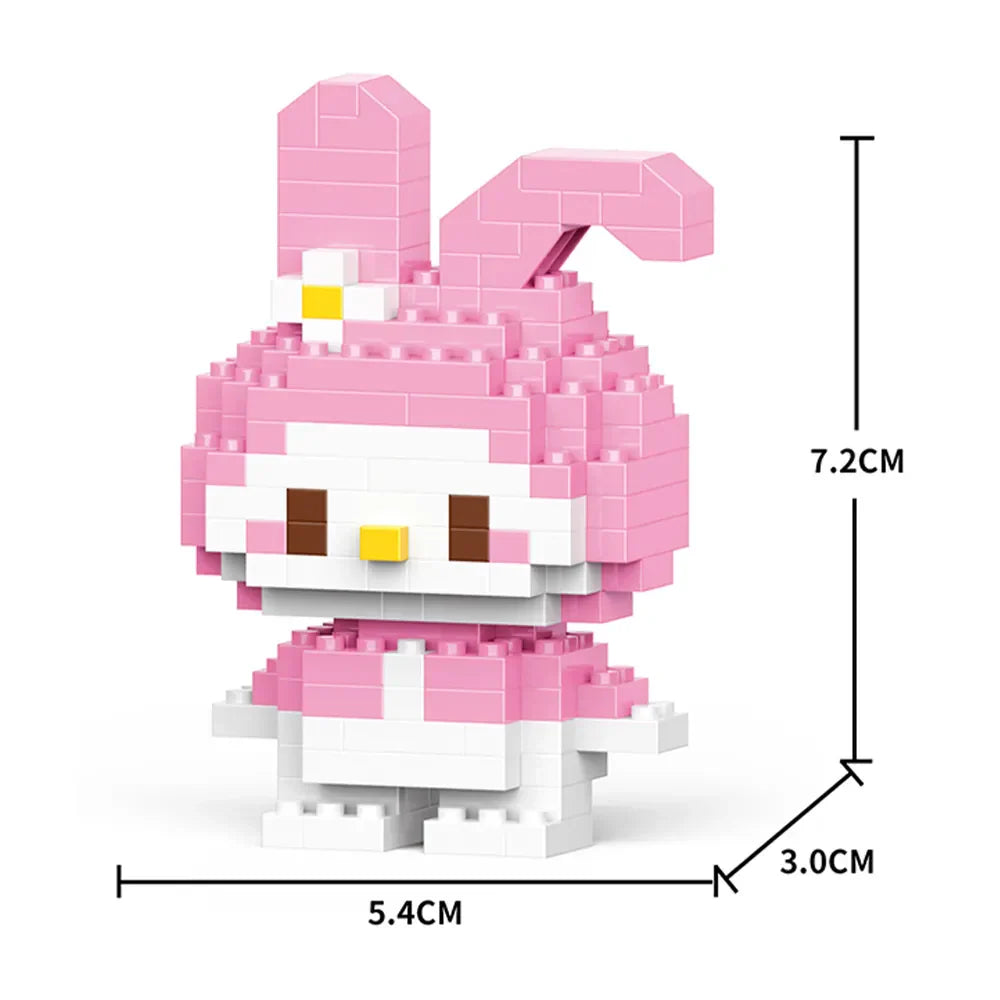 Sanrio Kuromi Building Block Toy - Melody 145PCS / No Box - Anime - Dolls Playsets & Toy Figures - 42 - 2024