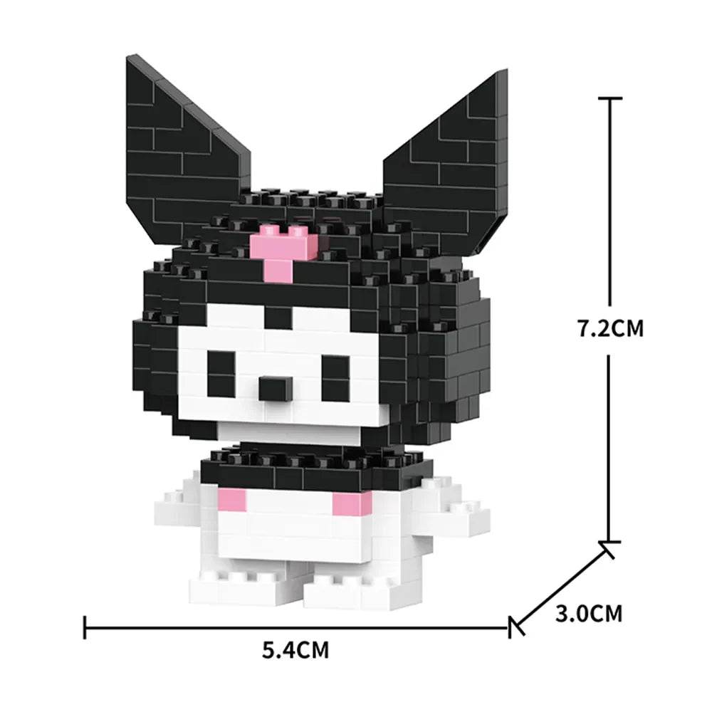 Sanrio Kuromi Building Block Toy - Kuromi 151PCS / No Box - Anime - Dolls Playsets & Toy Figures - 43 - 2024