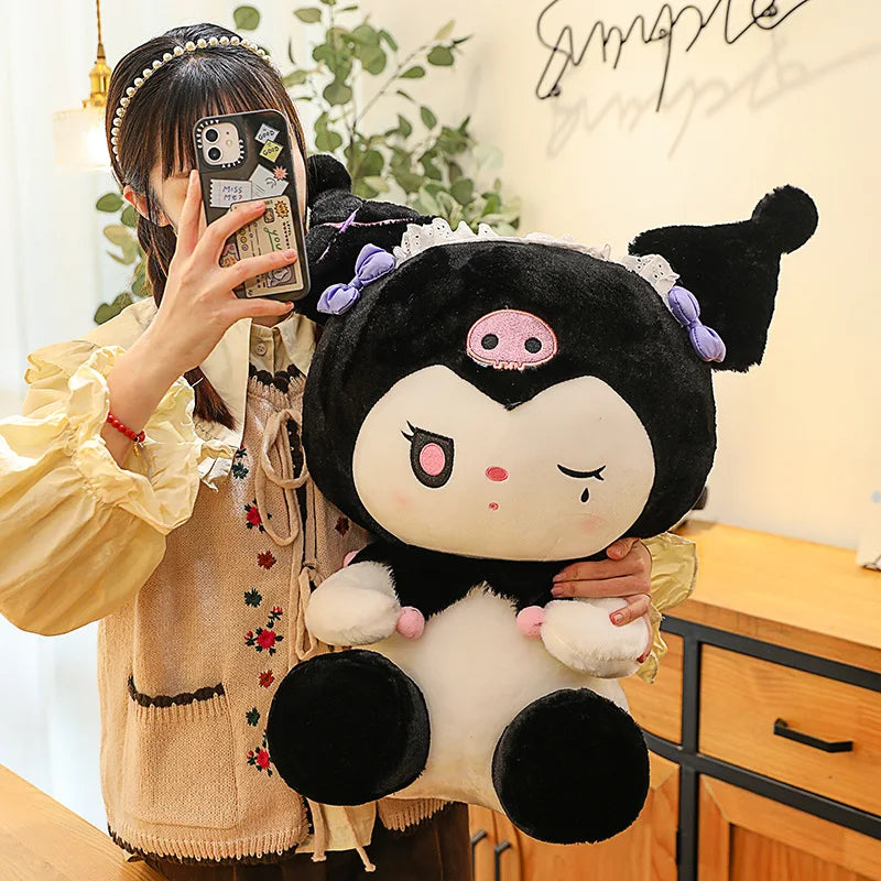 Sanrio Kuromi Dark Angel Series Plush - Cute Cartoon Plush Pillow - All Products - Toys - 3 - 2024