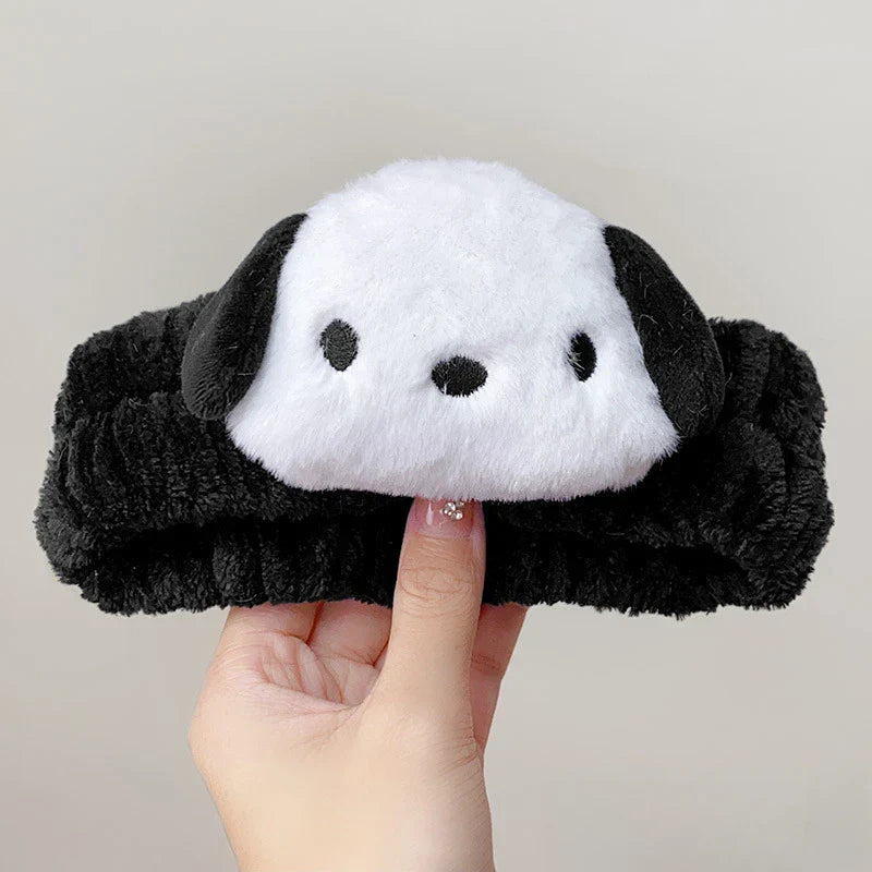 Kawaii Sanrio Cartoon Kuromi Doll Face Wash Hair Band - All Products - Headbands - 16 - 2024