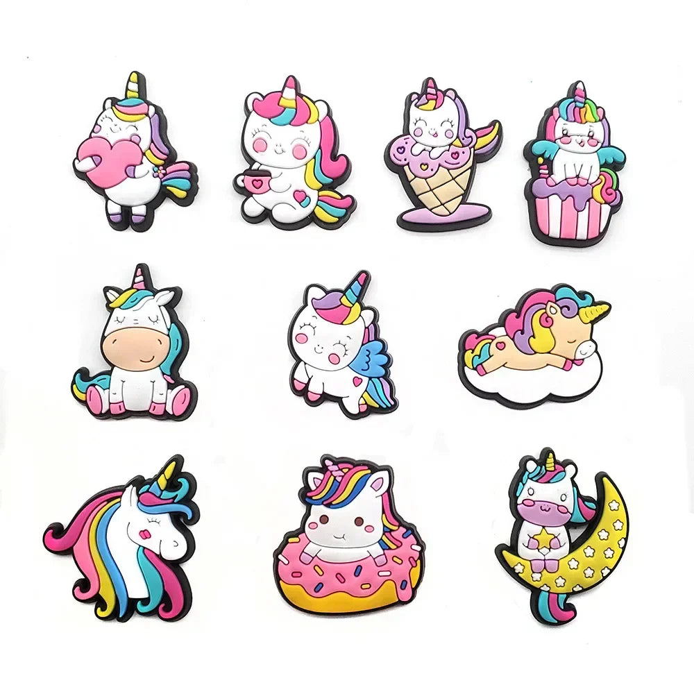 Hello Kitty & Kuromi Jibz PVC Croc Shoes Charms - 10pcs unicorn 2 - Anime - Apparel & Accessories - 17 - 2024