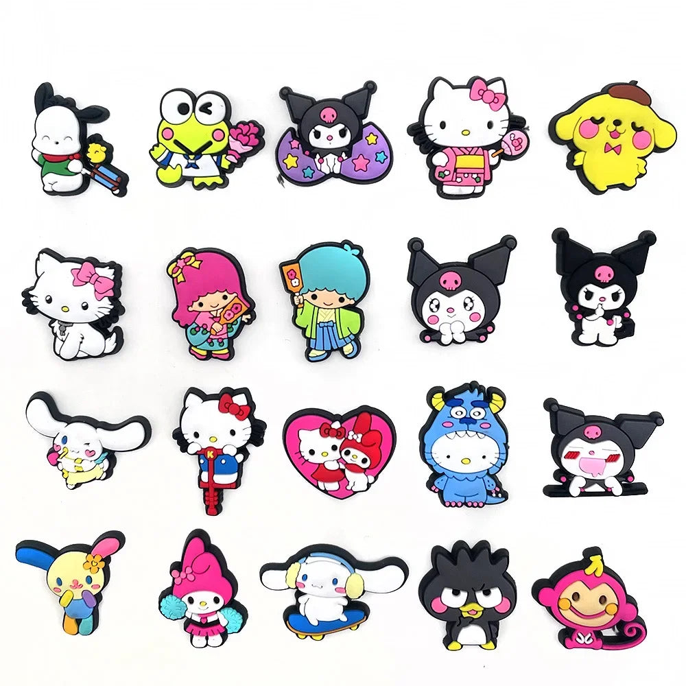 Hello Kitty & Kuromi Jibz PVC Croc Shoes Charms - 20pcs sanrio - Anime - Apparel & Accessories - 6 - 2024