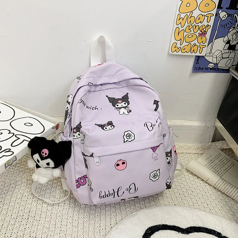 Kuromi Kawaii Purple School Backpack - Purple - Women Bags & Wallets - Backpacks - 8 - 2024