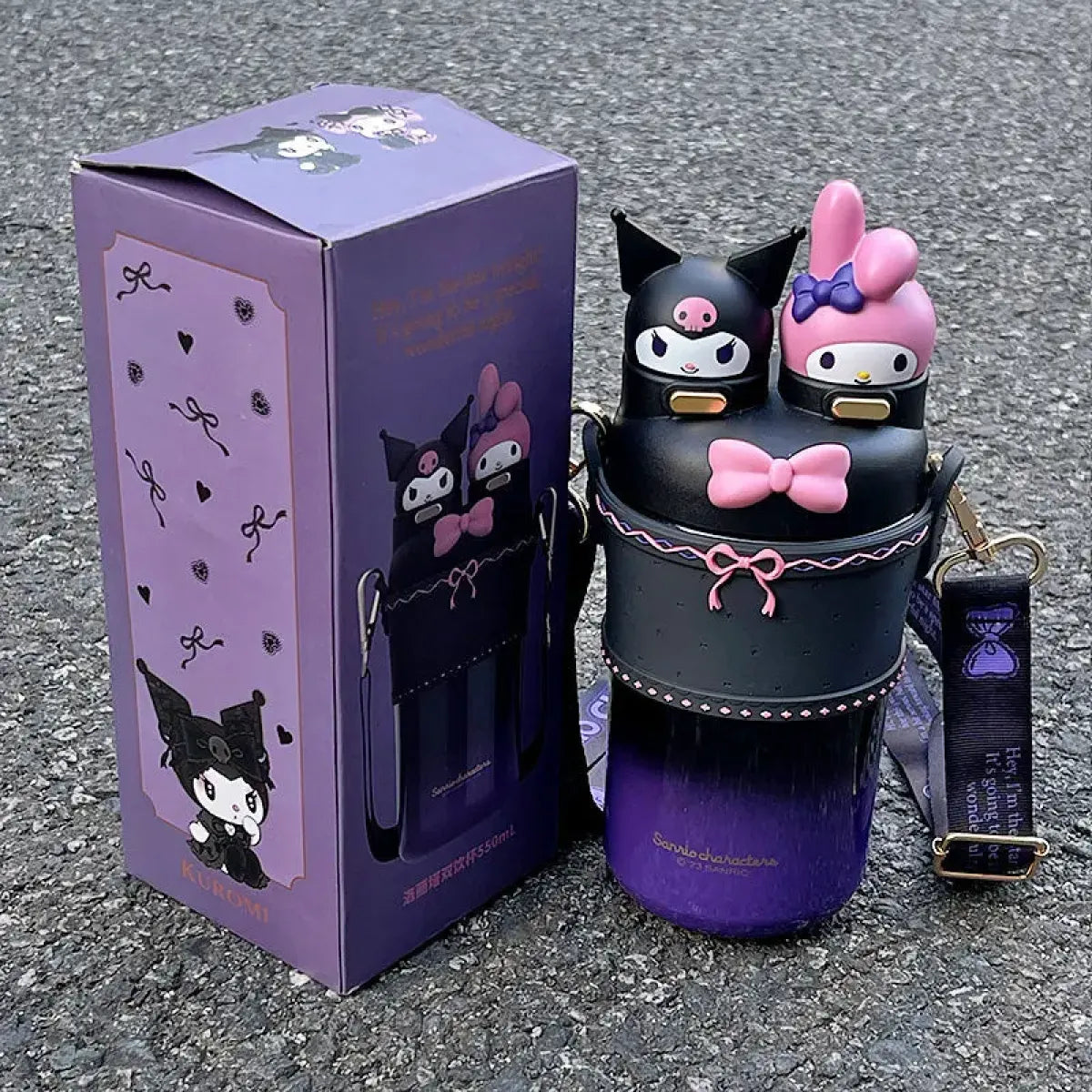 Kuromi Large Capacity Thermos Cup - Sanrio - Stationery - 3