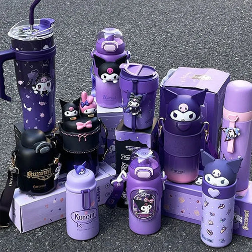 Kuromi Large Capacity Thermos Cup - Sanrio - Stationery - 1