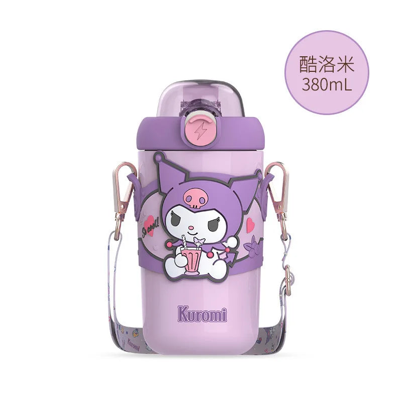 Kuromi Large Capacity Thermos Cup - Q-380ml / With decoration - All Products - Thermoses - 24 - 2024