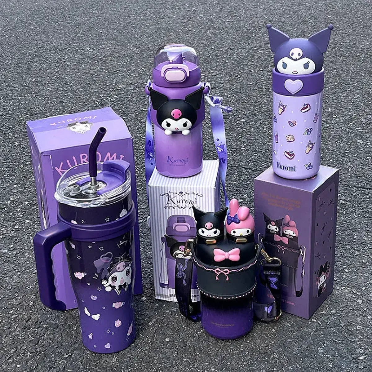 Kuromi Large Capacity Thermos Cup - Sanrio - Stationery - 2