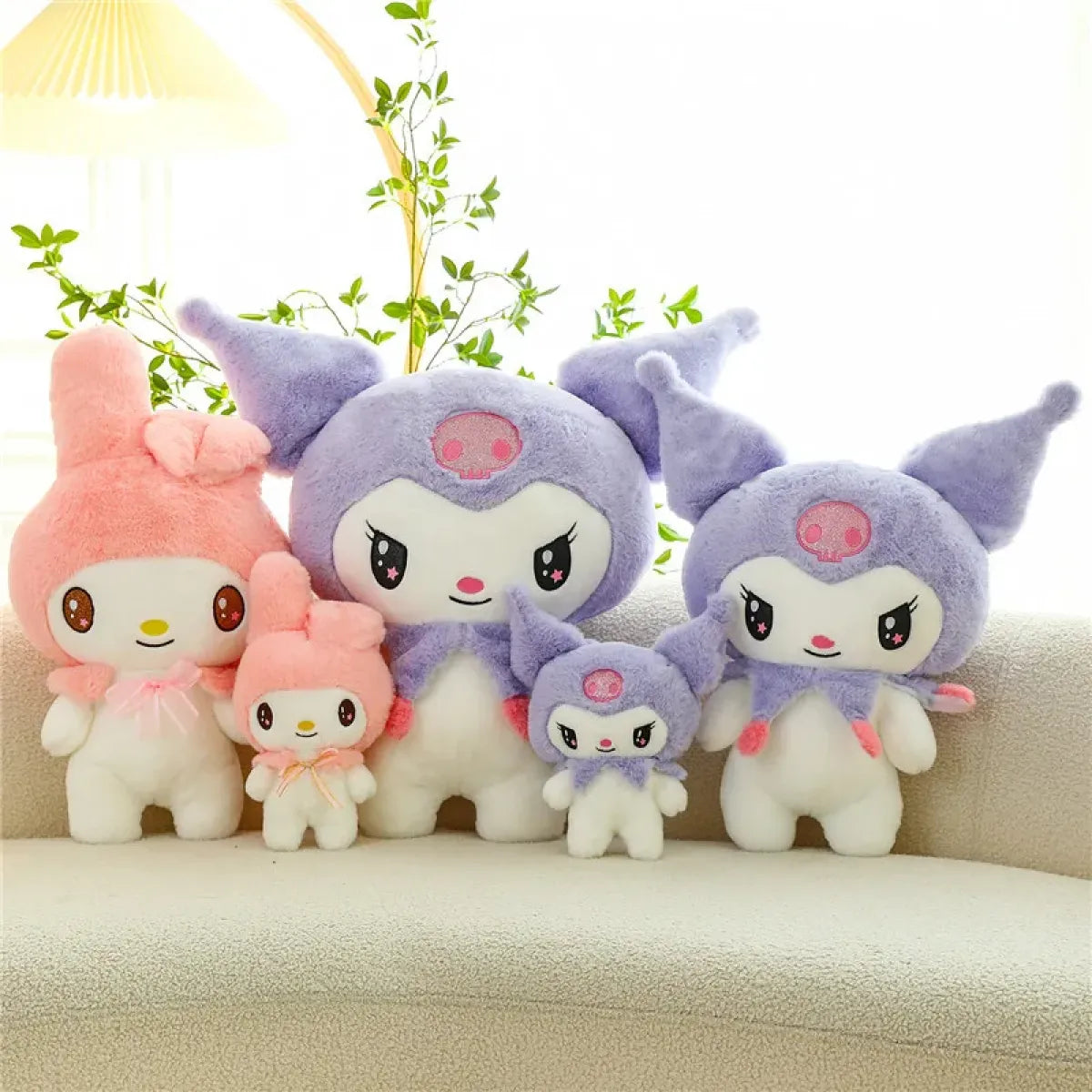 55cm Kawaii My Melody & Kuromi Plush Dolls – Sanrio Stuffed Toy Gift - Christmas - Plushie - 3