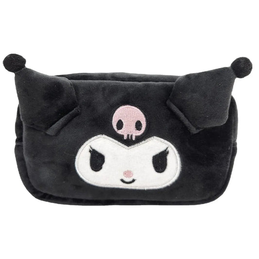 Sanrio Kuromi Plush Cosmetic Travel Bag - Harajuku Style - Pouch / Makeup Bag - 1