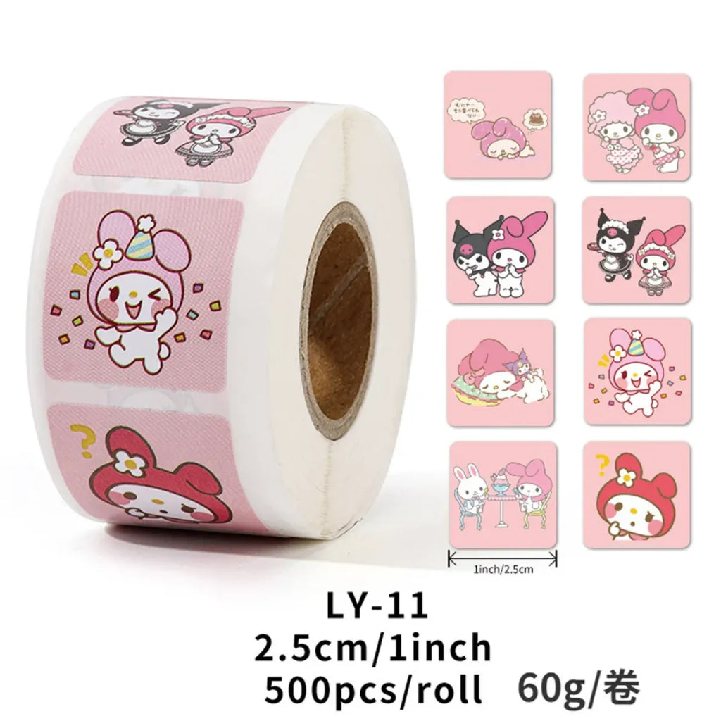 500PCS Cute Kuromi Pochacco My Melody Cartoon Stickers - Anime - 12