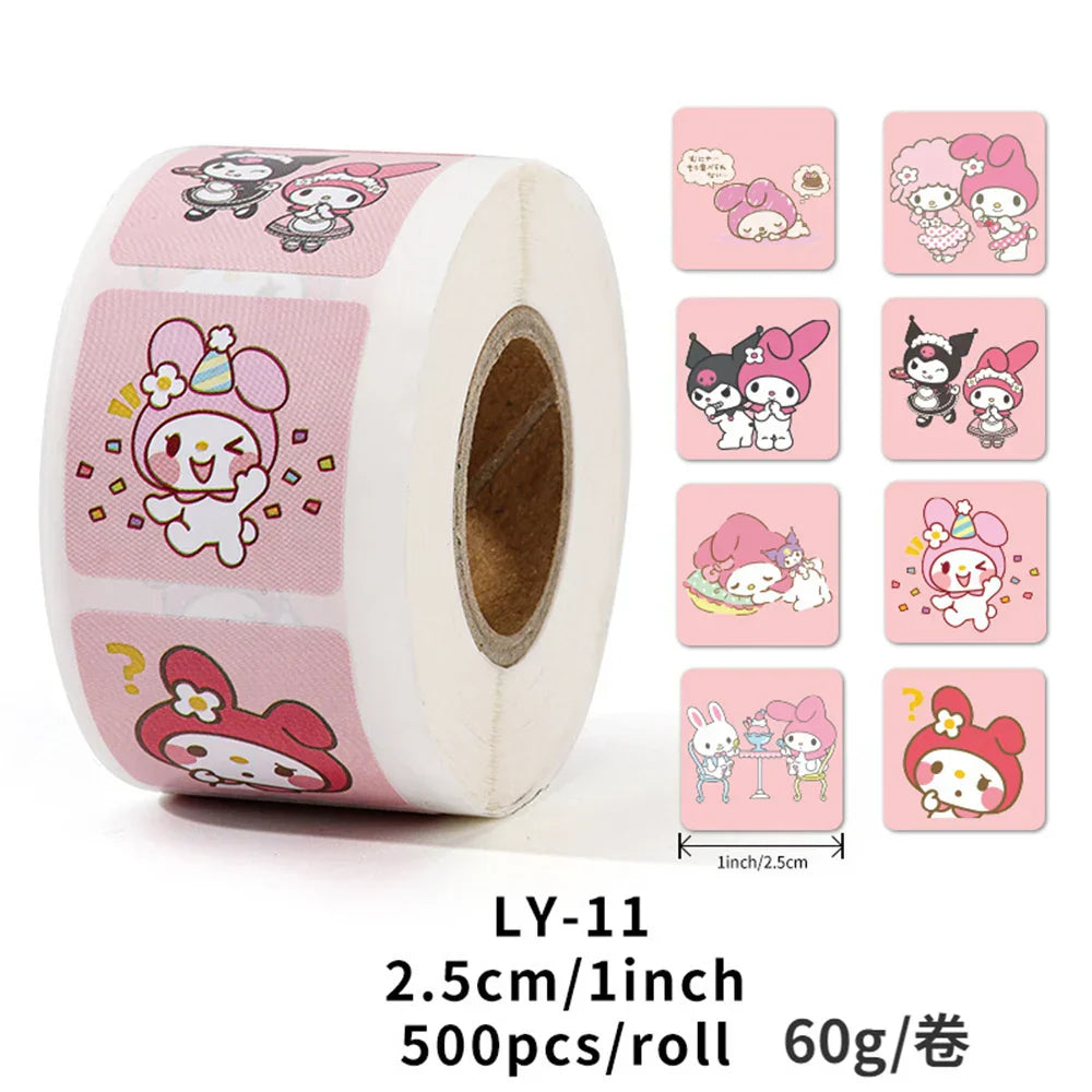 500PCS Cute Kuromi Pochacco My Melody Cartoon Stickers - 500PCS 5 - Anime - Decorative Stickers - 12 - 2024