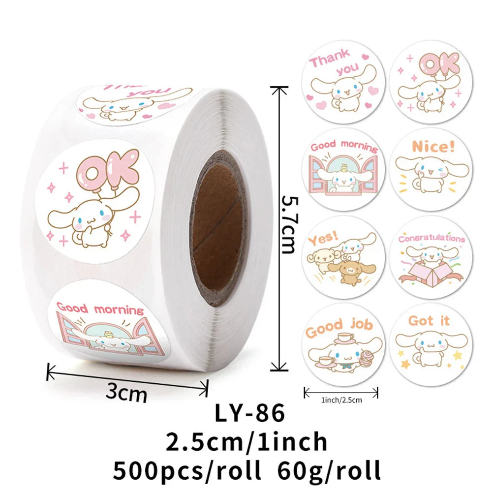 500PCS Cute Kuromi Pochacco My Melody Cartoon Stickers - 500PCS 6 - Anime - Decorative Stickers - 13 - 2024