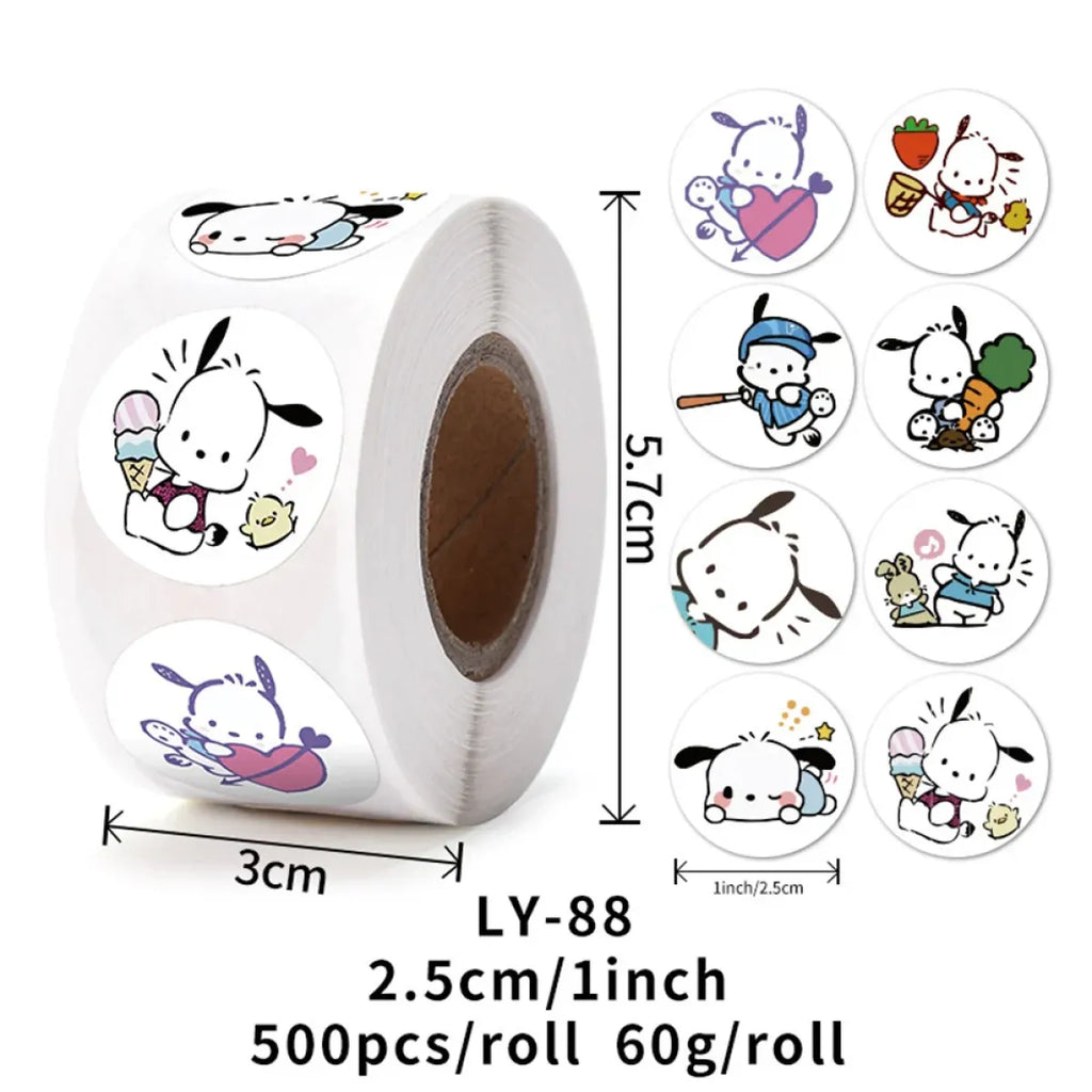 500PCS Cute Kuromi Pochacco My Melody Cartoon Stickers - Anime - 15