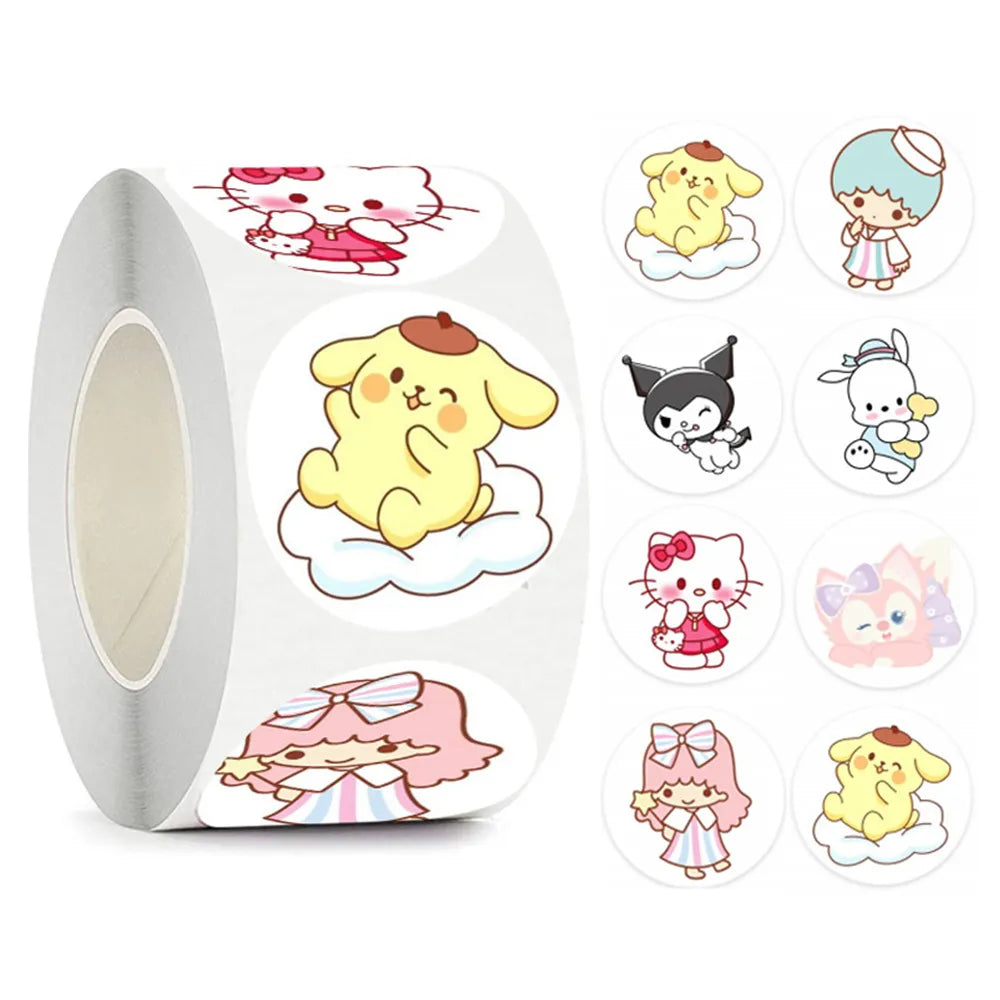 500PCS Cute Kuromi Pochacco My Melody Cartoon Stickers - 500PCS 15 - Anime - Decorative Stickers - 22 - 2024