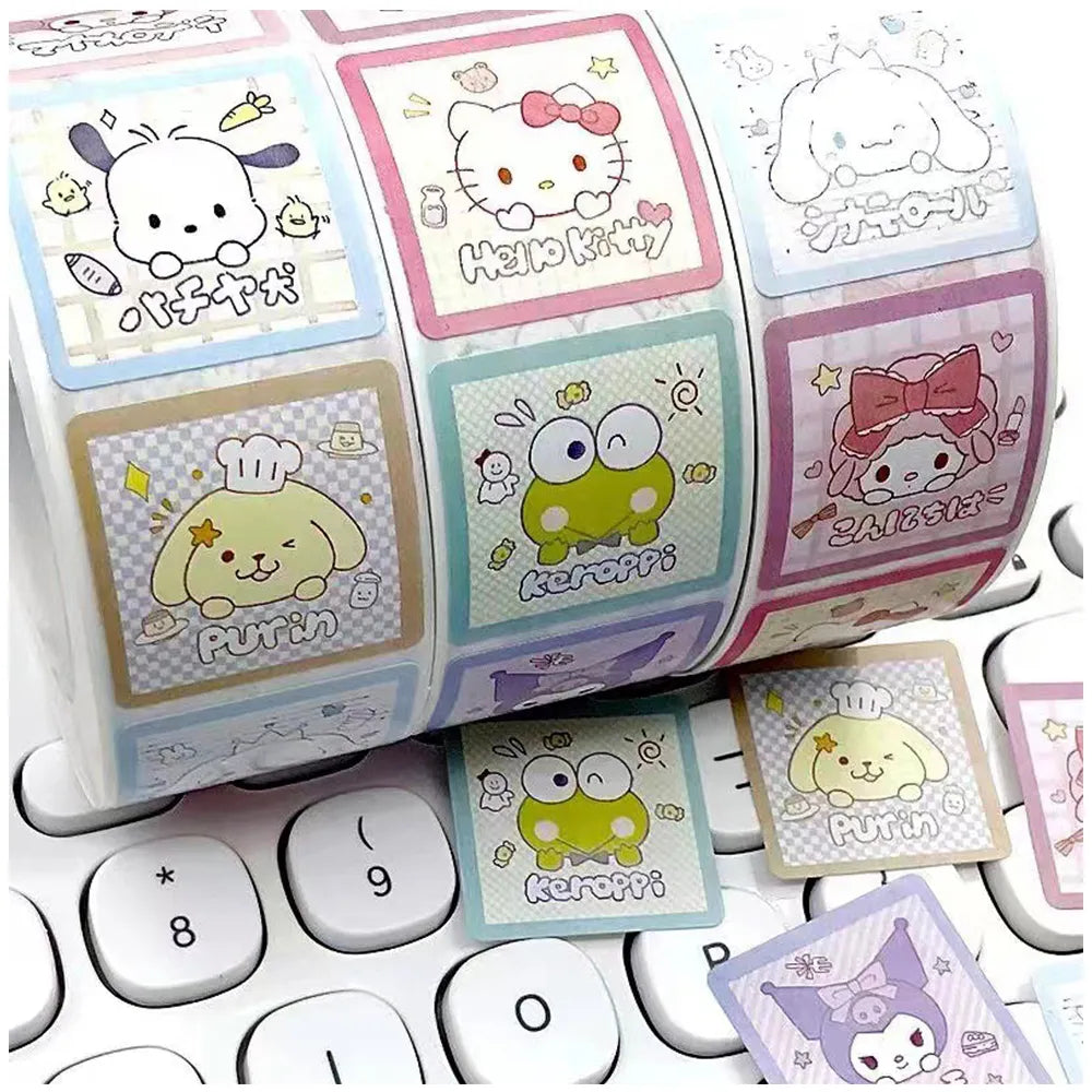 500PCS Cute Kuromi Pochacco My Melody Cartoon Stickers - 500PCS 16 - Anime - Decorative Stickers - 23 - 2024