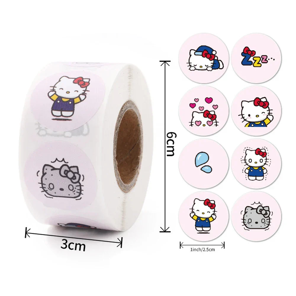 500PCS Cute Kuromi Pochacco My Melody Cartoon Stickers - 500PCS 19 - Anime - Decorative Stickers - 26 - 2024