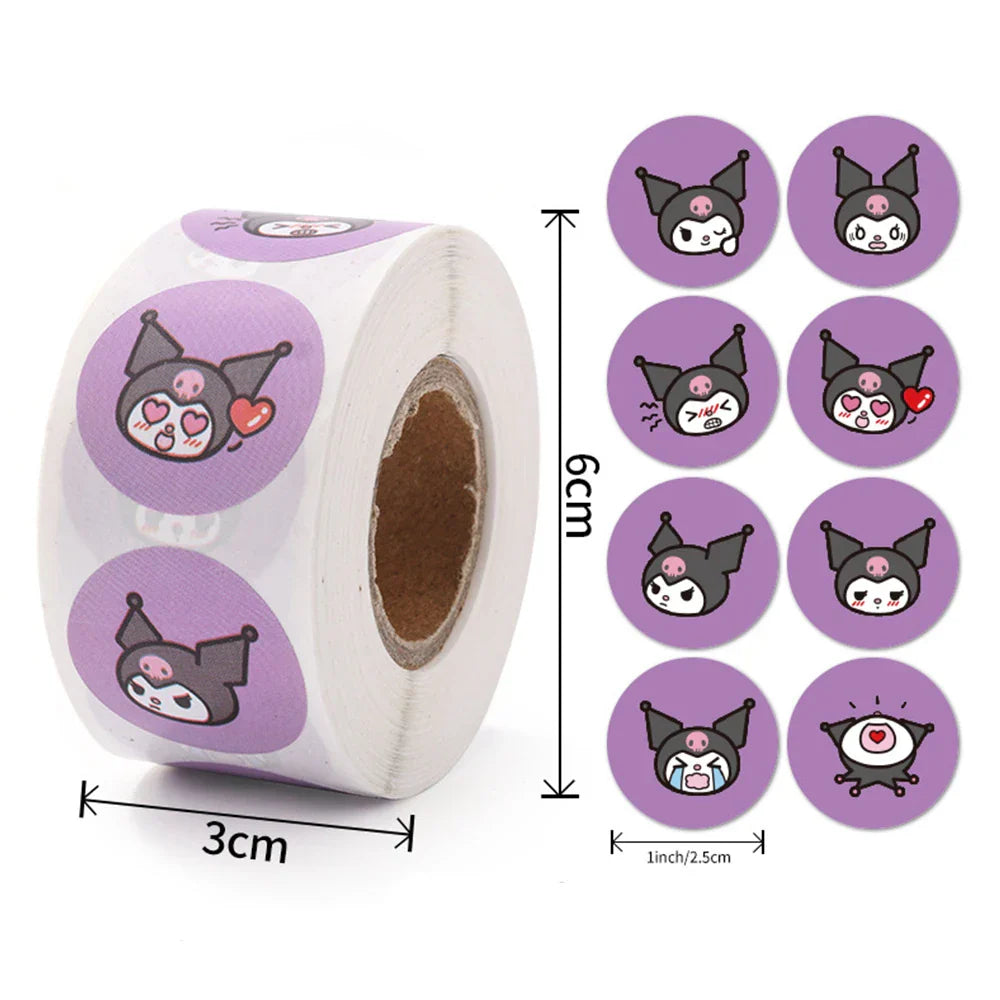 500PCS Cute Kuromi Pochacco My Melody Cartoon Stickers - 500PCS 22 - Anime - Decorative Stickers - 29 - 2024