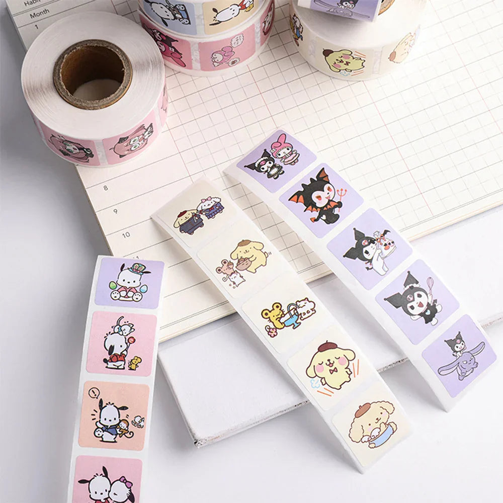 500PCS Cute Kuromi Pochacco My Melody Cartoon Stickers - Anime - Decorative Stickers - 3 - 2024