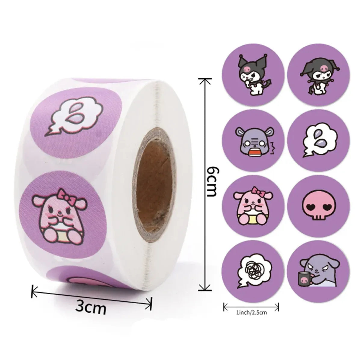 500PCS Cute Kuromi Pochacco My Melody Cartoon Stickers - Anime - 31