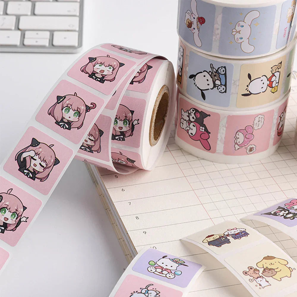 500PCS Cute Kuromi Pochacco My Melody Cartoon Stickers - Anime - Decorative Stickers - 4 - 2024