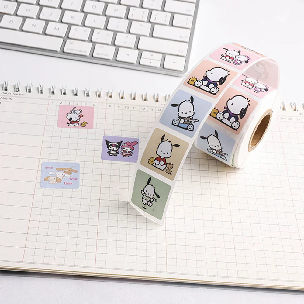 500PCS Cute Kuromi Pochacco My Melody Cartoon Stickers - Anime - Decorative Stickers - 6 - 2024