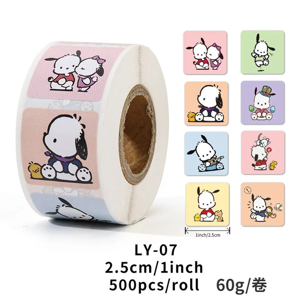 500PCS Cute Kuromi Pochacco My Melody Cartoon Stickers - 500PCS 1 - Anime - Decorative Stickers - 8 - 2024