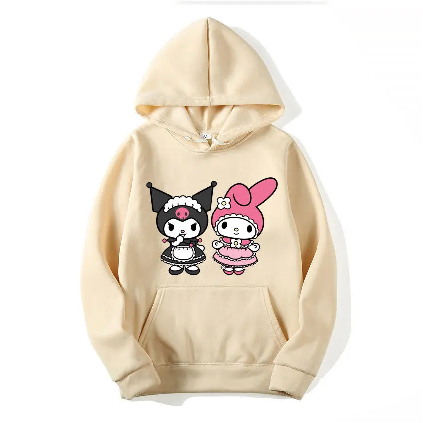 Kuromi Pullover - Casual Sanrio Hoodie - Khaki / M - Hoodies & Sweatshirts - Clothing Tops - 1 - 2024