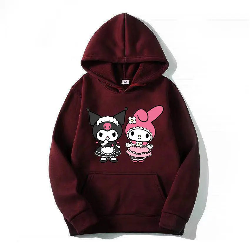 Kuromi Pullover - Casual Sanrio Hoodie - Dark Red / XXXL - Hoodies & Sweatshirts - Clothing Tops - 13 - 2024