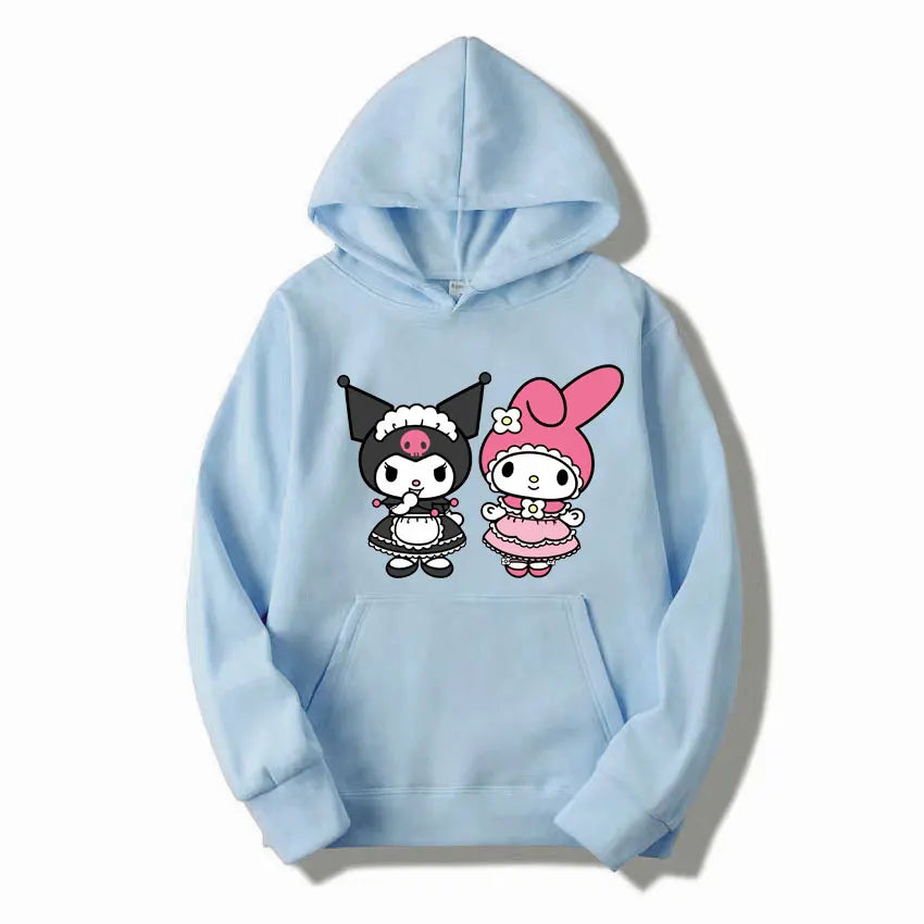 Kuromi Pullover - Casual Sanrio Hoodie - Light Blue / M - Hoodies & Sweatshirts - Clothing Tops - 15 - 2024