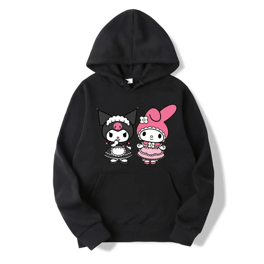 Kuromi Pullover - Casual Sanrio Hoodie - Black / M - Hoodies & Sweatshirts - Clothing Tops - 16 - 2024