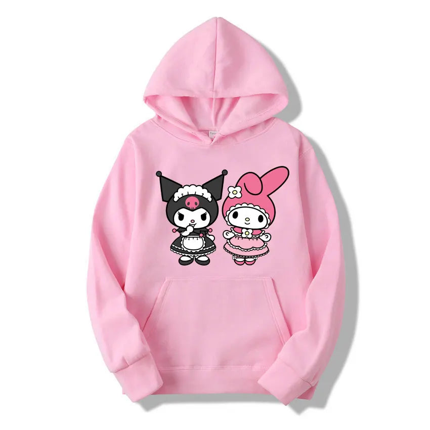 Kuromi Pullover - Casual Sanrio Hoodie - Pink / XL - Hoodies & Sweatshirts - Clothing Tops - 5 - 2024