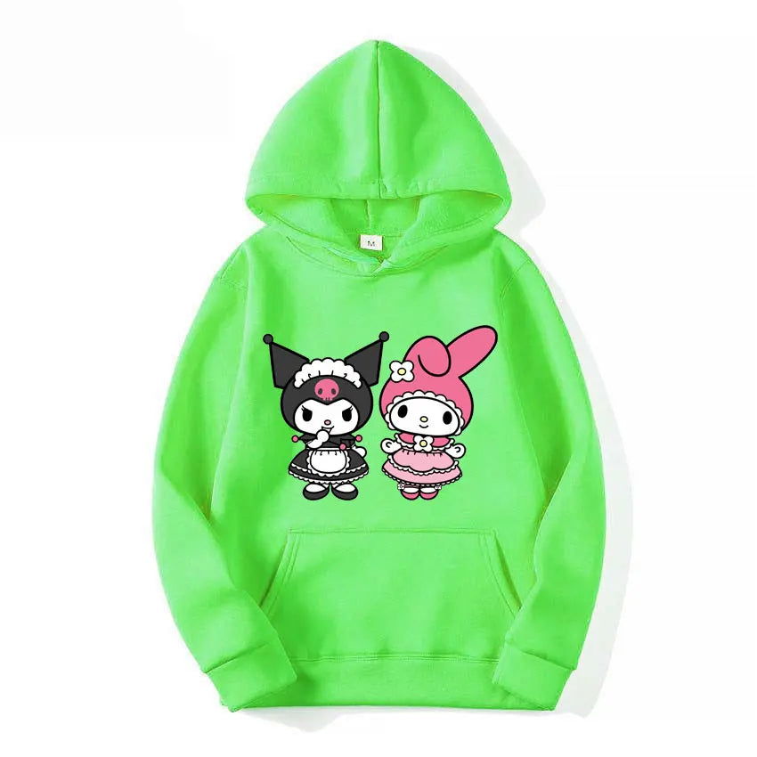 Kuromi Pullover - Casual Sanrio Hoodie - Green / XXXL - Hoodies & Sweatshirts - Clothing Tops - 6 - 2024