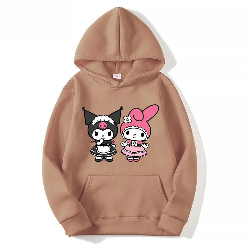 Kuromi Pullover - Casual Sanrio Hoodie - Brown / M - Hoodies & Sweatshirts - Clothing Tops - 8 - 2024